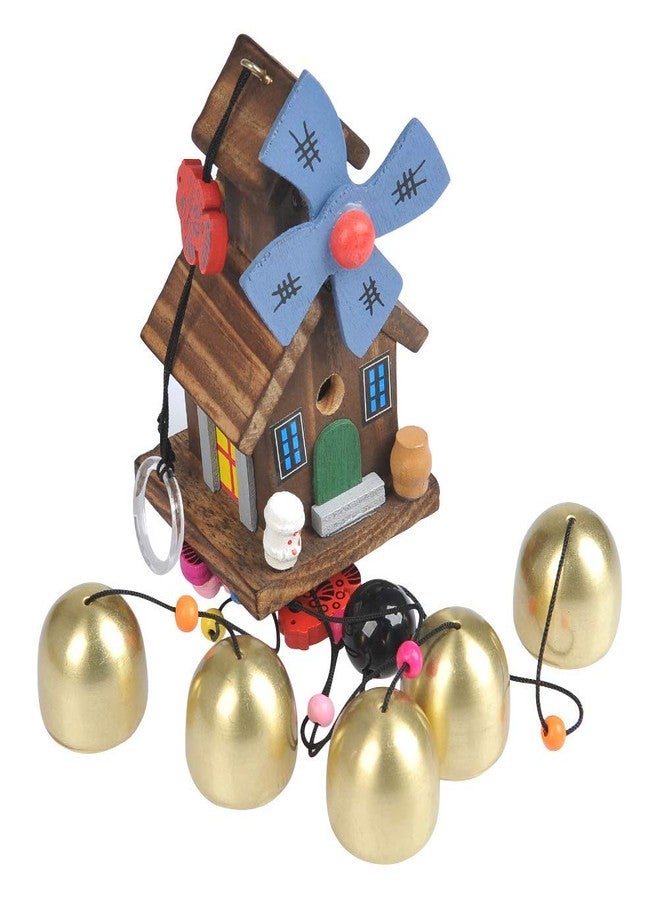 ShopNGift Feng Shui Wind Chime - Wooden Bell Wind Chime - for Outdoor,Indoor Home Decoration（1pc） - Image 5